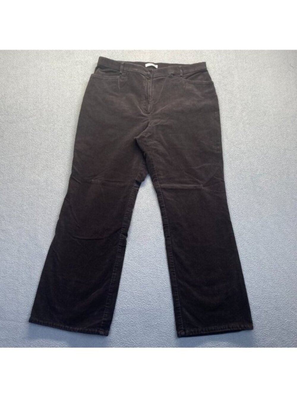 Orvis Women corduroy Pant.Pockets,Size 16,Stretch,Brown